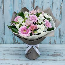 Букет цветов из:  Герберы, Альстромерии и Хризантемы #REPLACE_PRED# Анапе