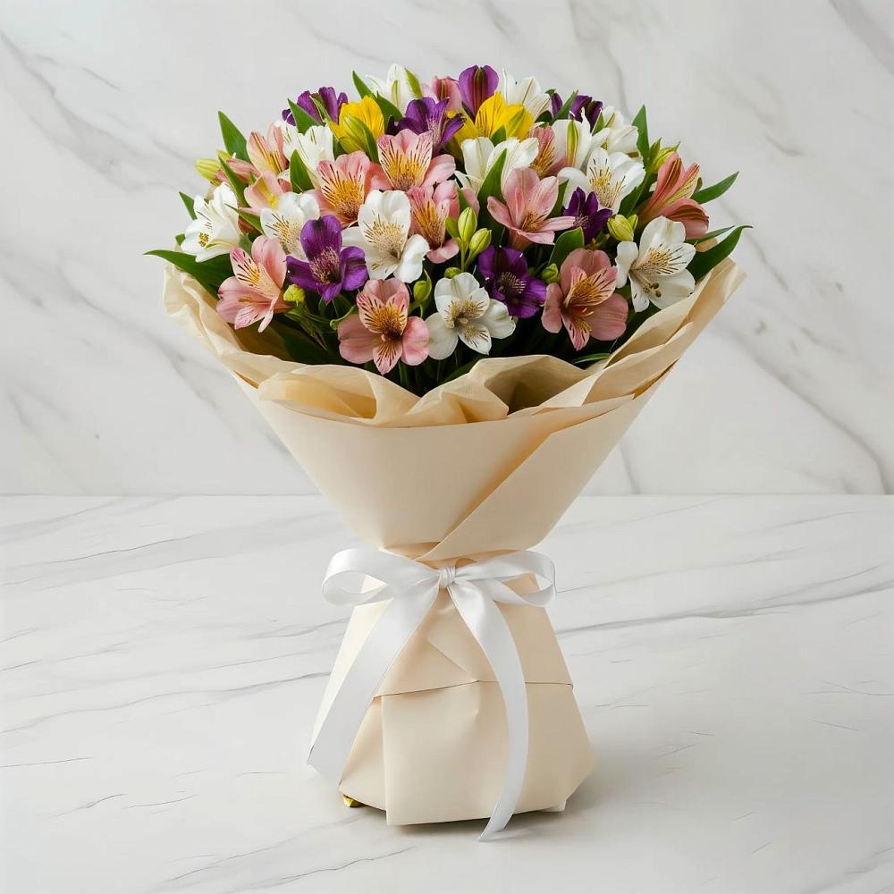 Букет цветов из: Альстромерии в Анапе