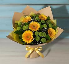Букет цветов из:  Герберы и Хризантемы в Анапе