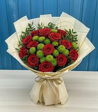 Букет цветов из:  Розы и Хризантемы в Анапе