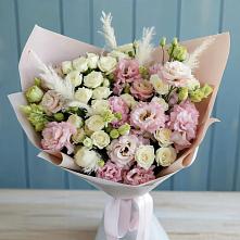 Букет цветов из:  Альстромерии и Розы в Анапе