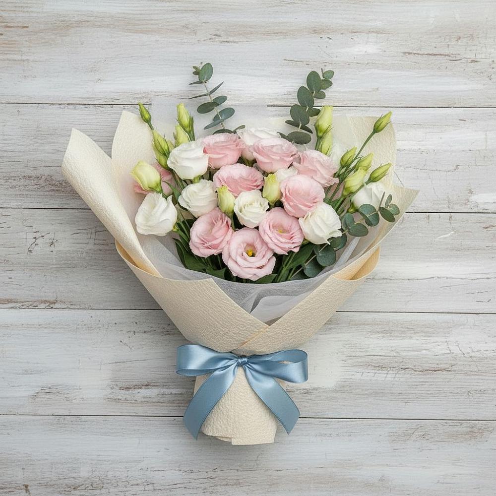 Букет цветов из: Лизиантусы в Анапе